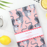 Prowling Leopard Print Tea Towel | 100% Cotton Dish Towel
