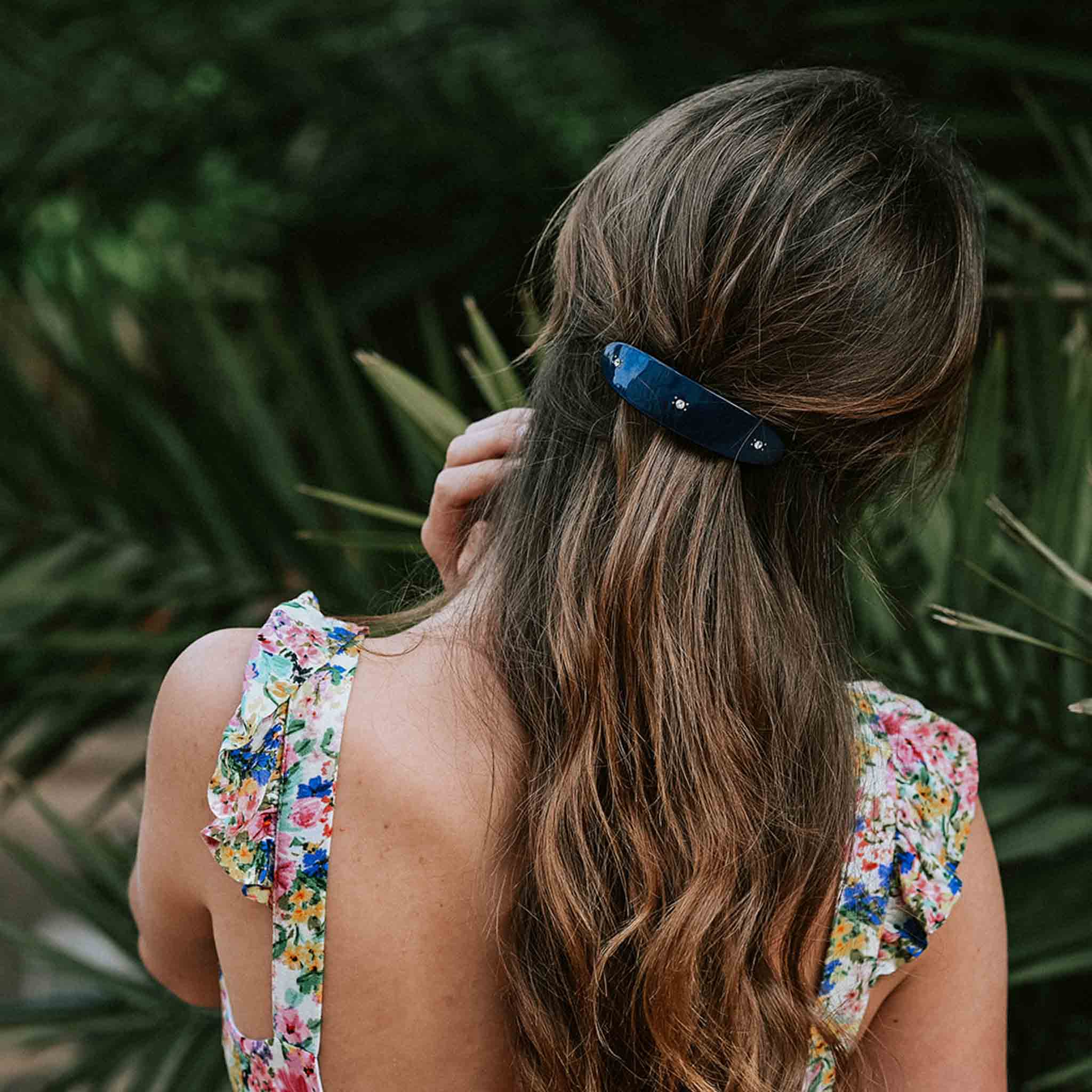 Thelma Parisienne hair clip: Emerald