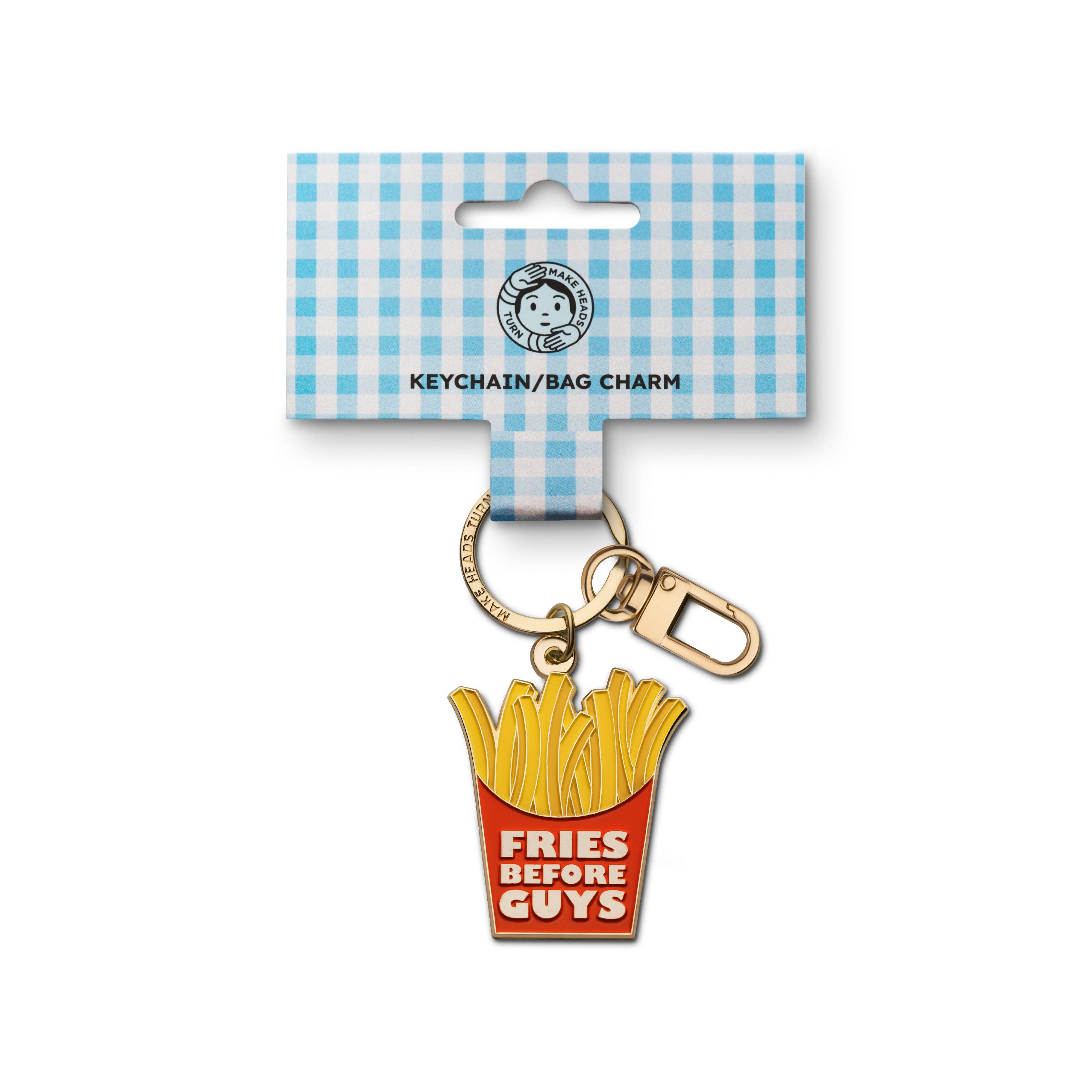 Enamel Keychain/Bag Charm "French Fries"