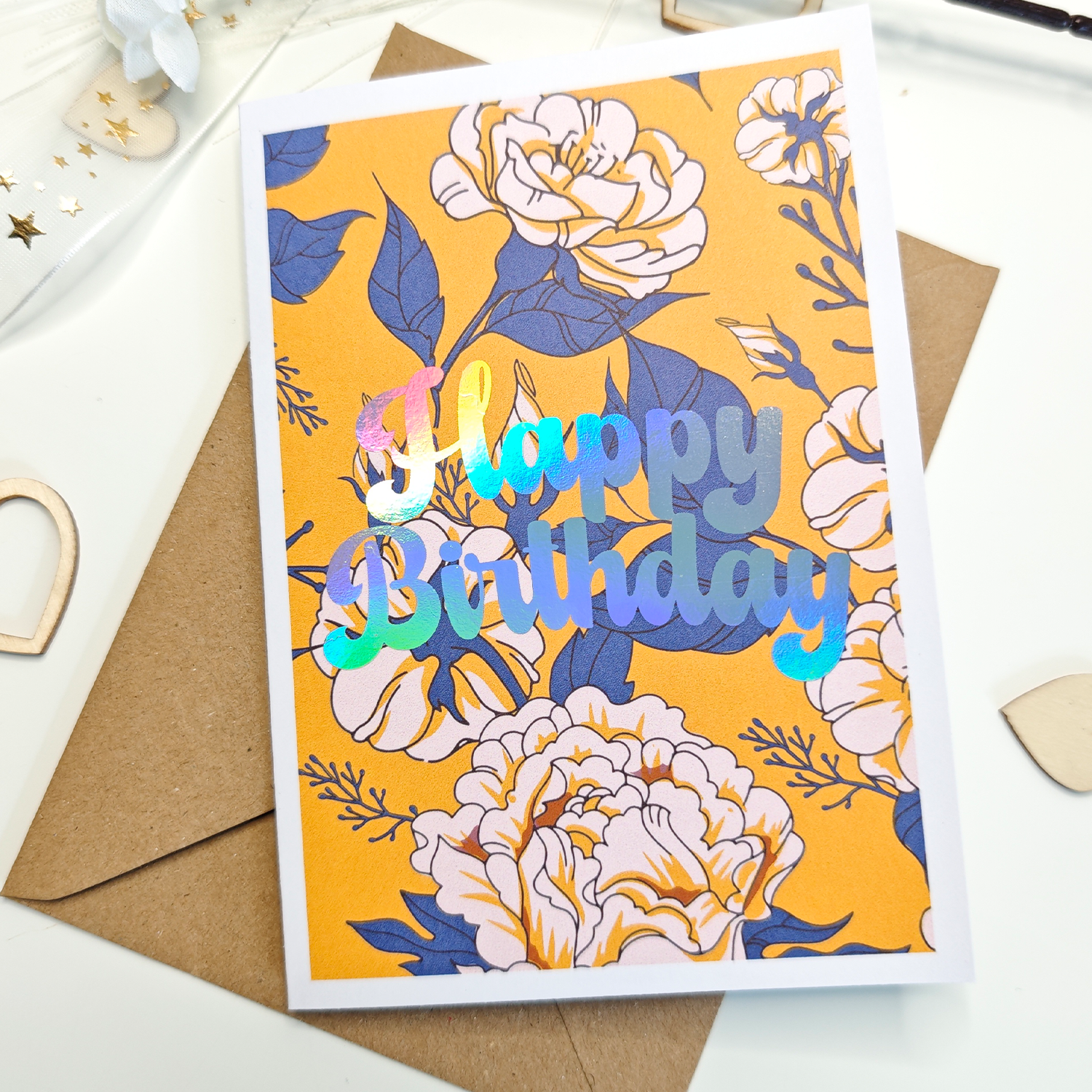 Happy Birthday Floral Card