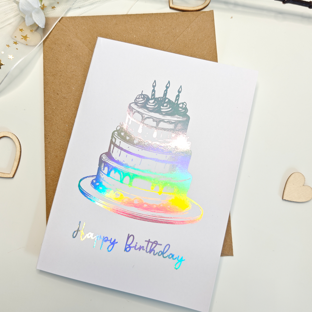 Happy Birthday Cake Card