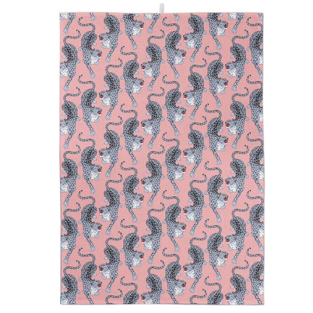 Prowling Leopard Print Tea Towel | 100% Cotton Dish Towel