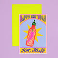 Happy Birthday Hot Stuff Card | Hot Sauce | Food Bday Card