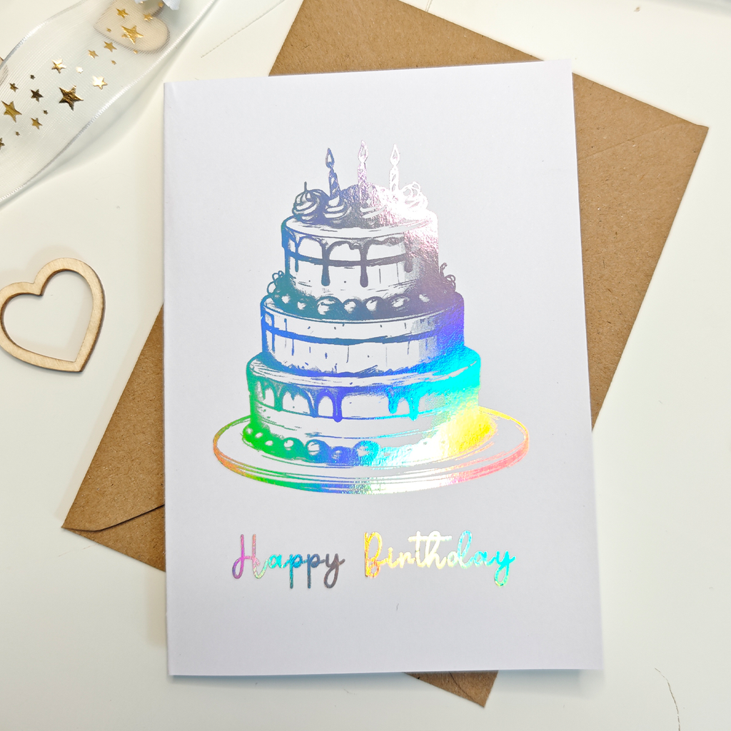 Happy Birthday Cake Card