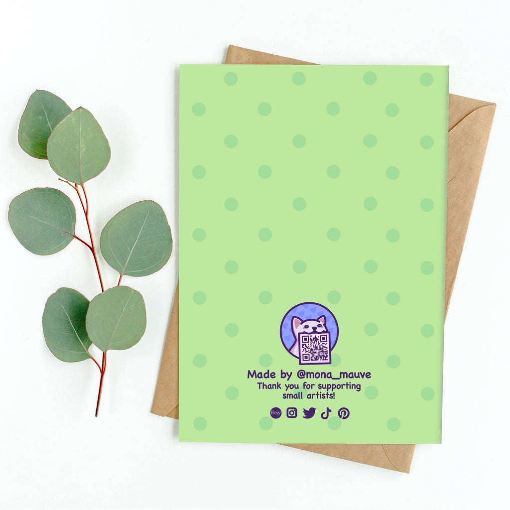 Forehead Kisses Deficiency | Cute Cat Card