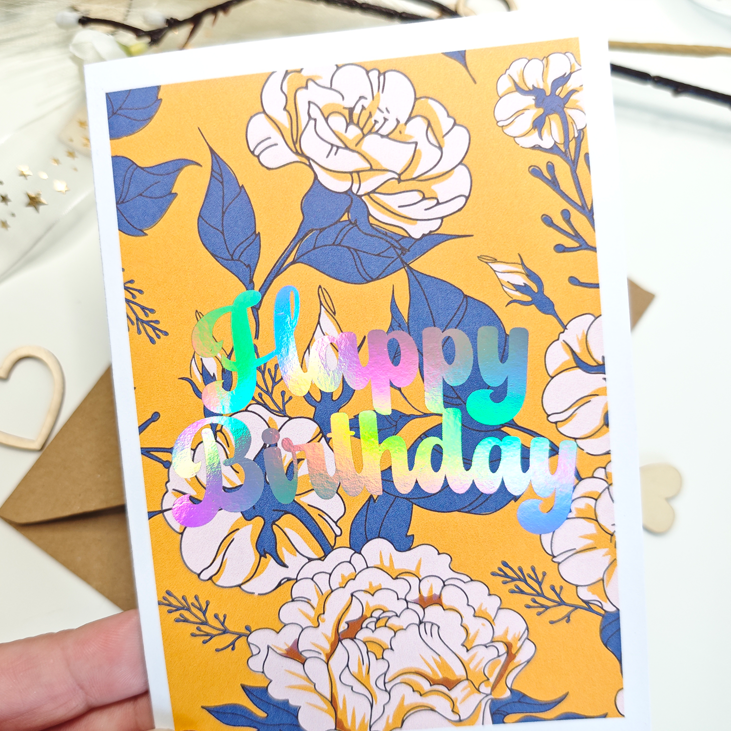 Happy Birthday Floral Card