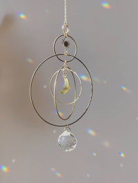 SERENA XL • Celestial suncatcher in brass and crystal