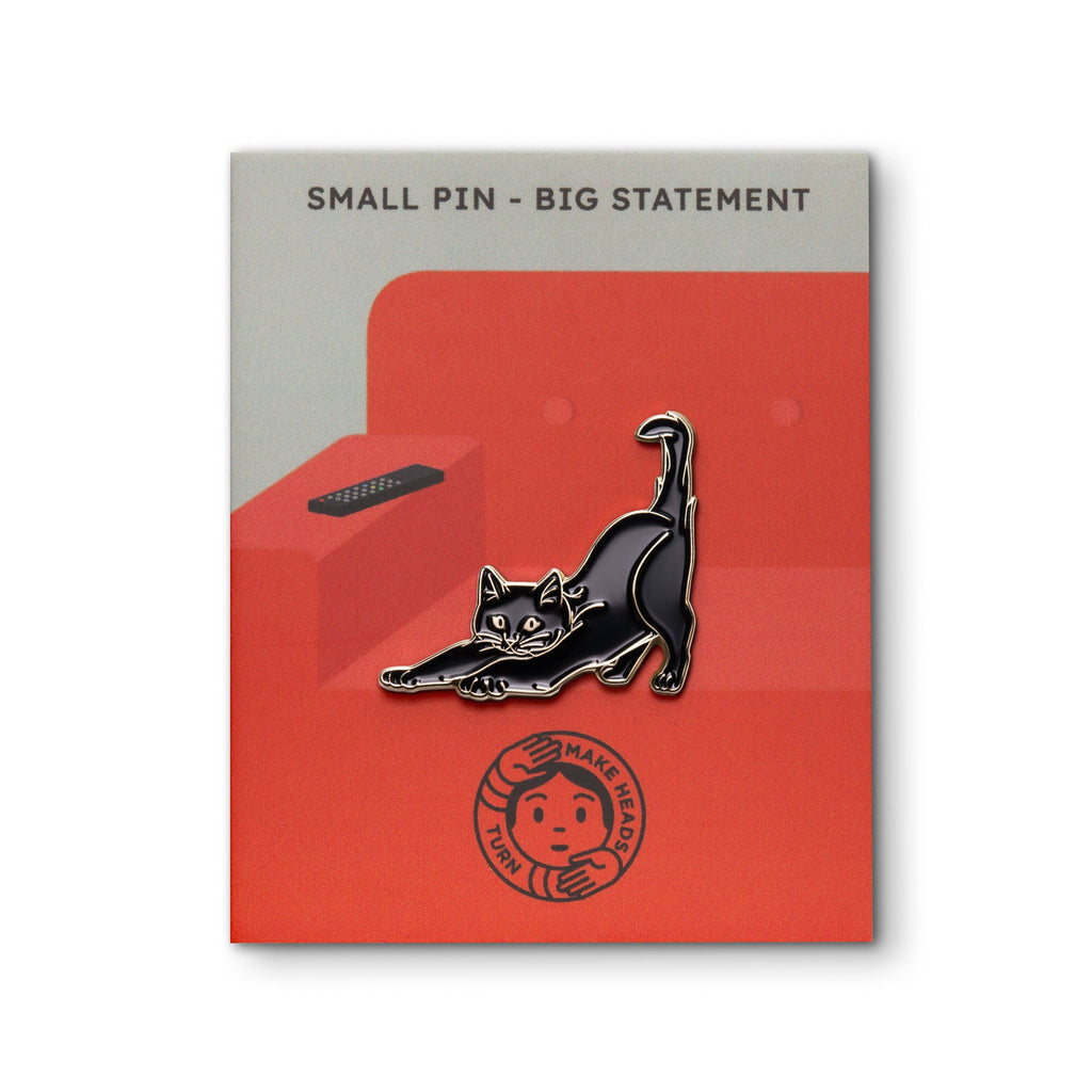Enamel Pin "Stretching Cat"