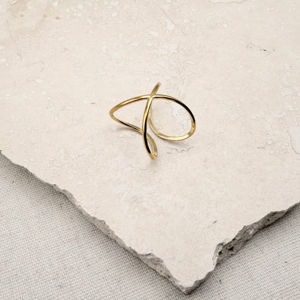 Everyday Adjustable Cross Ring