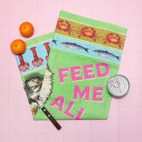 Feed The Cat Tea Towel | 100% Cotton Dish Towel