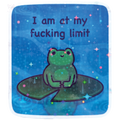 Holographic Frog Sticker | I Am At My Fucking Limit