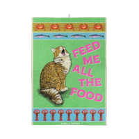 Feed The Cat Tea Towel | 100% Cotton Dish Towel