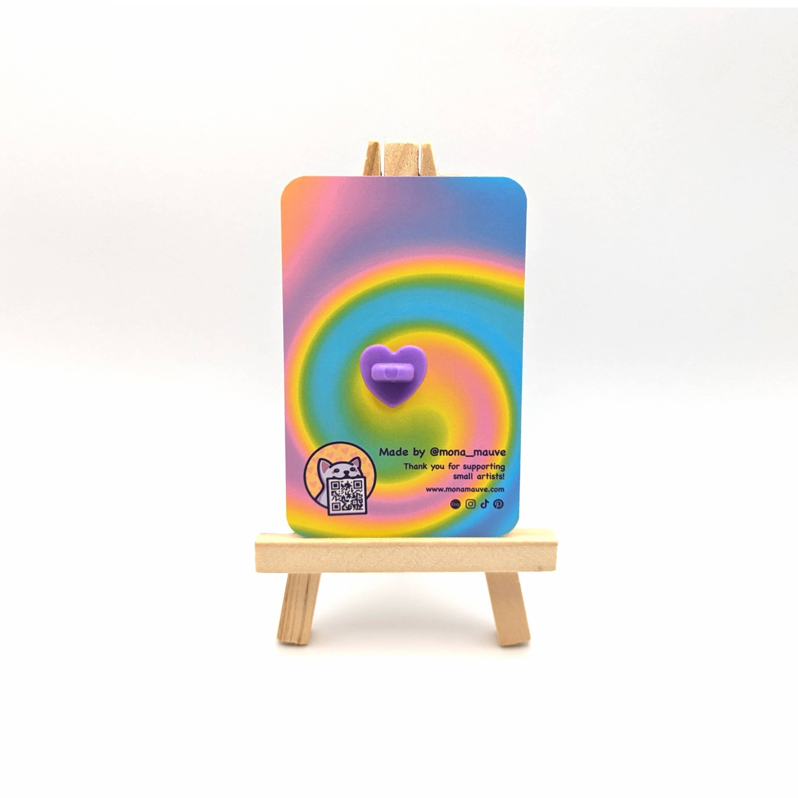 LGBTQ+ Pride Kitten Badge