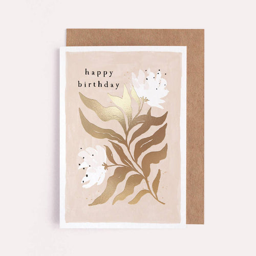 Card Serene Floral Birthday