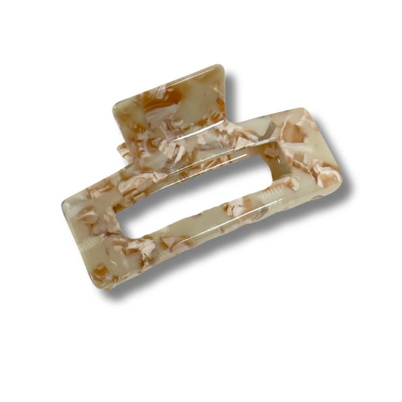 Hair Clip - Colourclaw L "Marble Beige"
