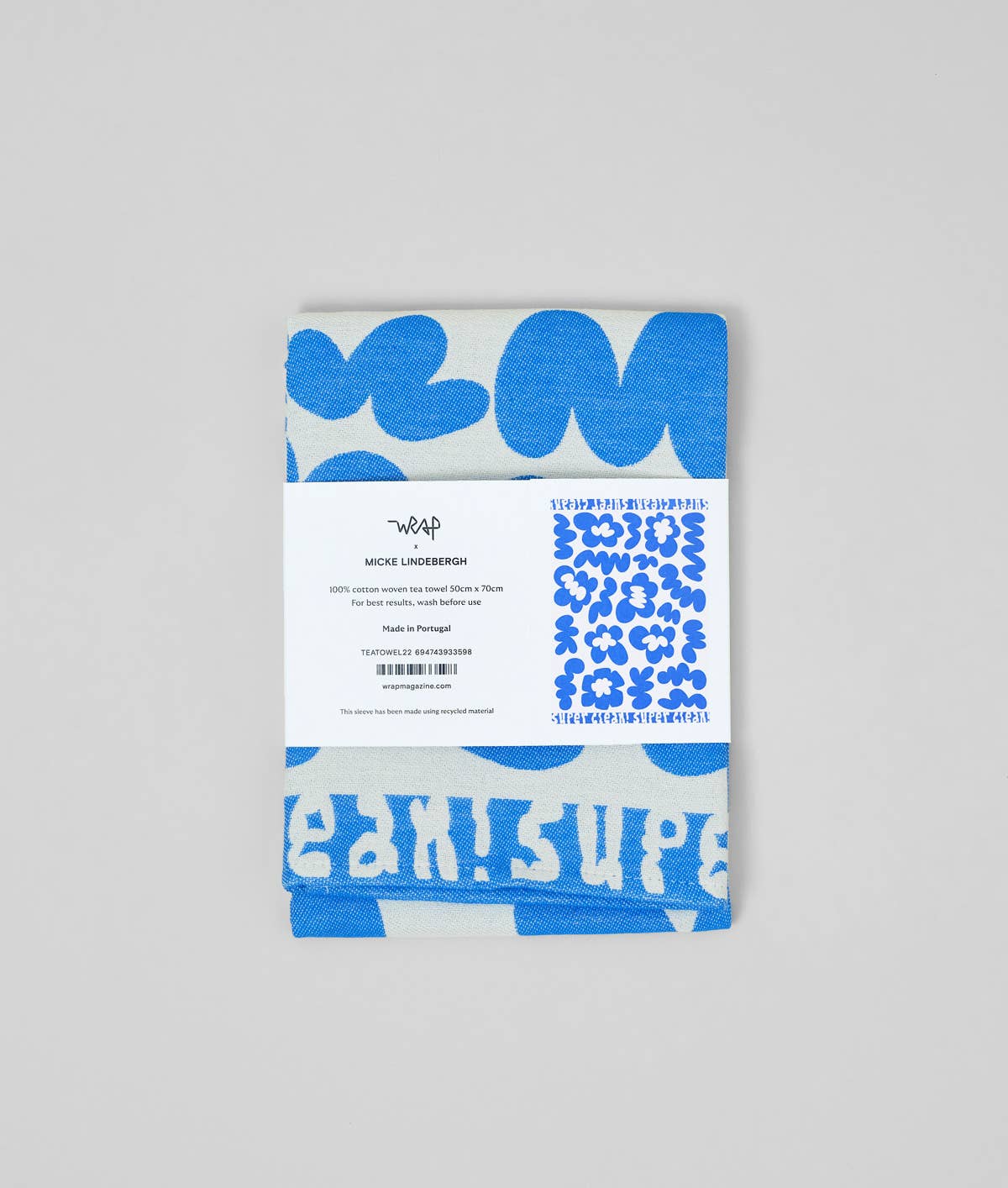 Tea Towel Super Clean Blue