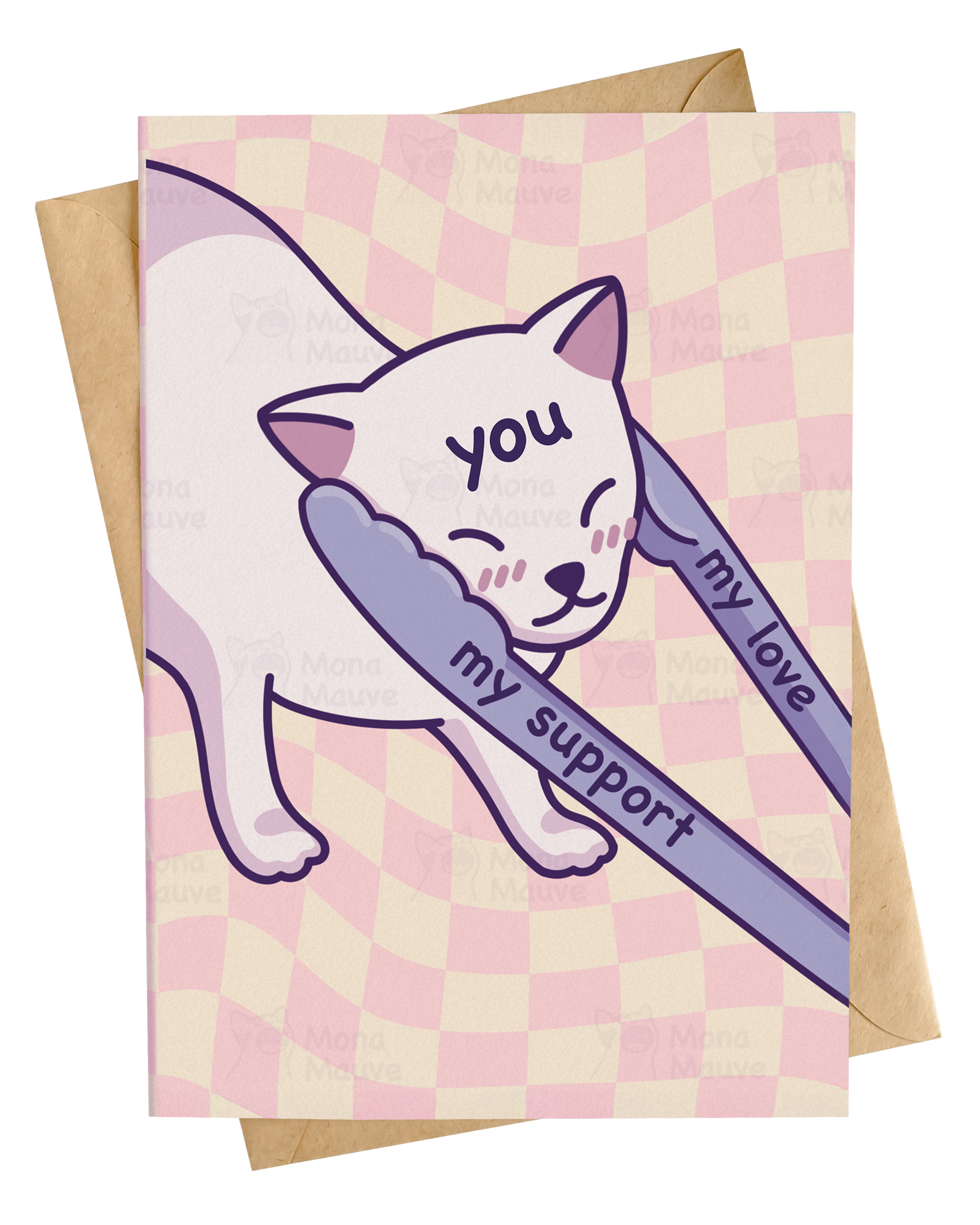 Love & Support Cat Card