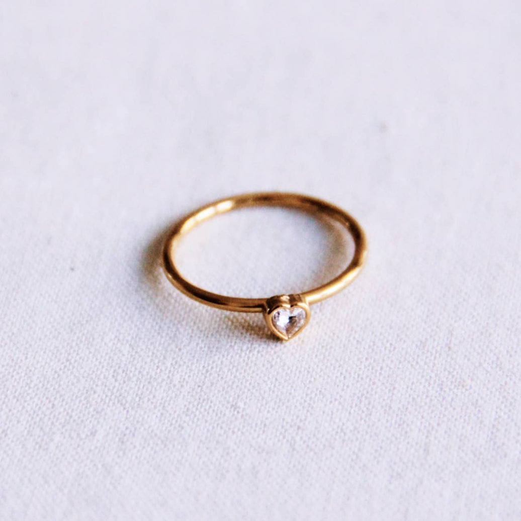Ring Heart White
