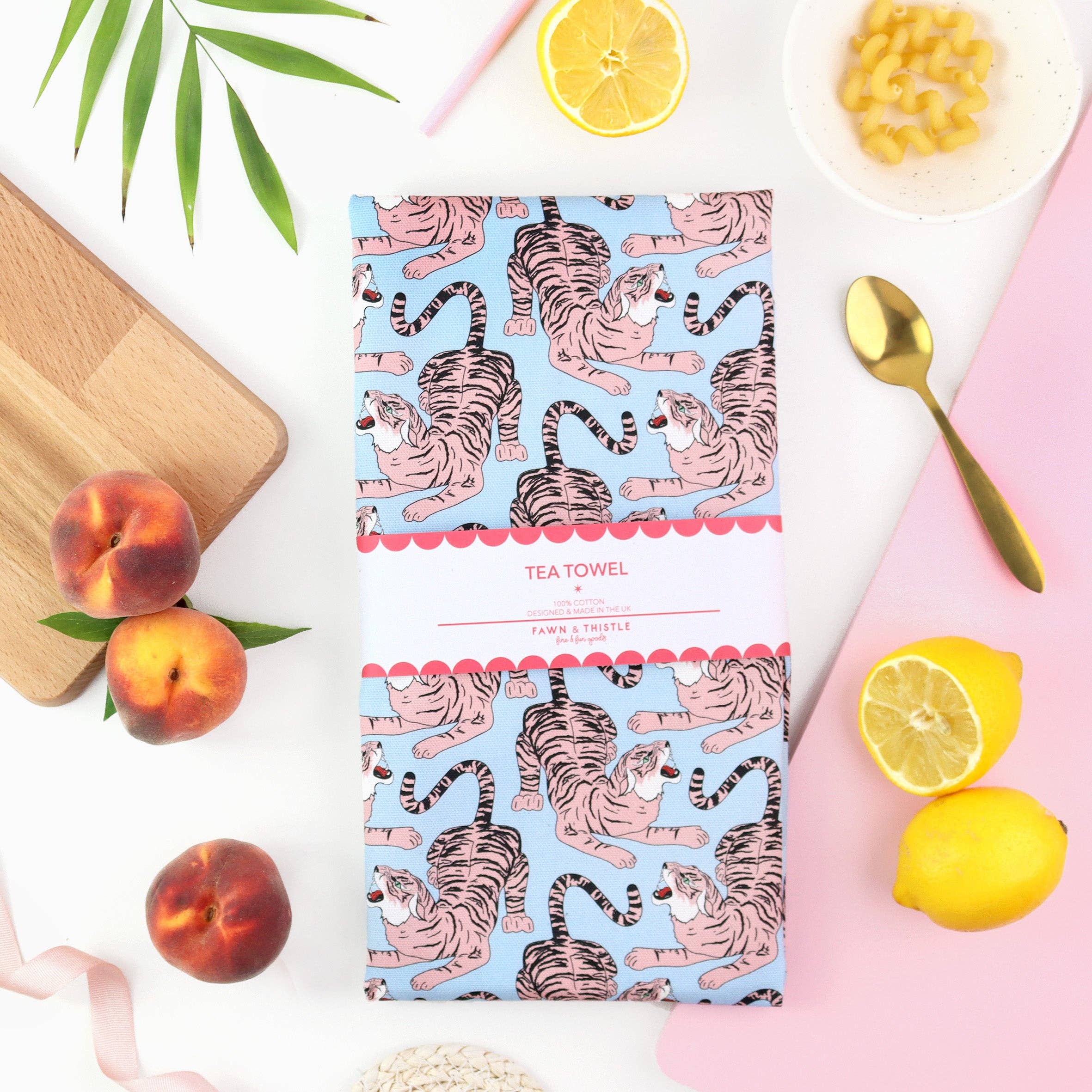 Growling Tiger Tea Towel | 100% Cotton Dish Towel