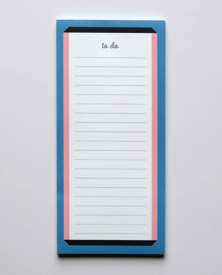 Framed Blue To-Do Notepad