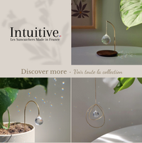 GAÏA • Brass & glass crystal suncatcher