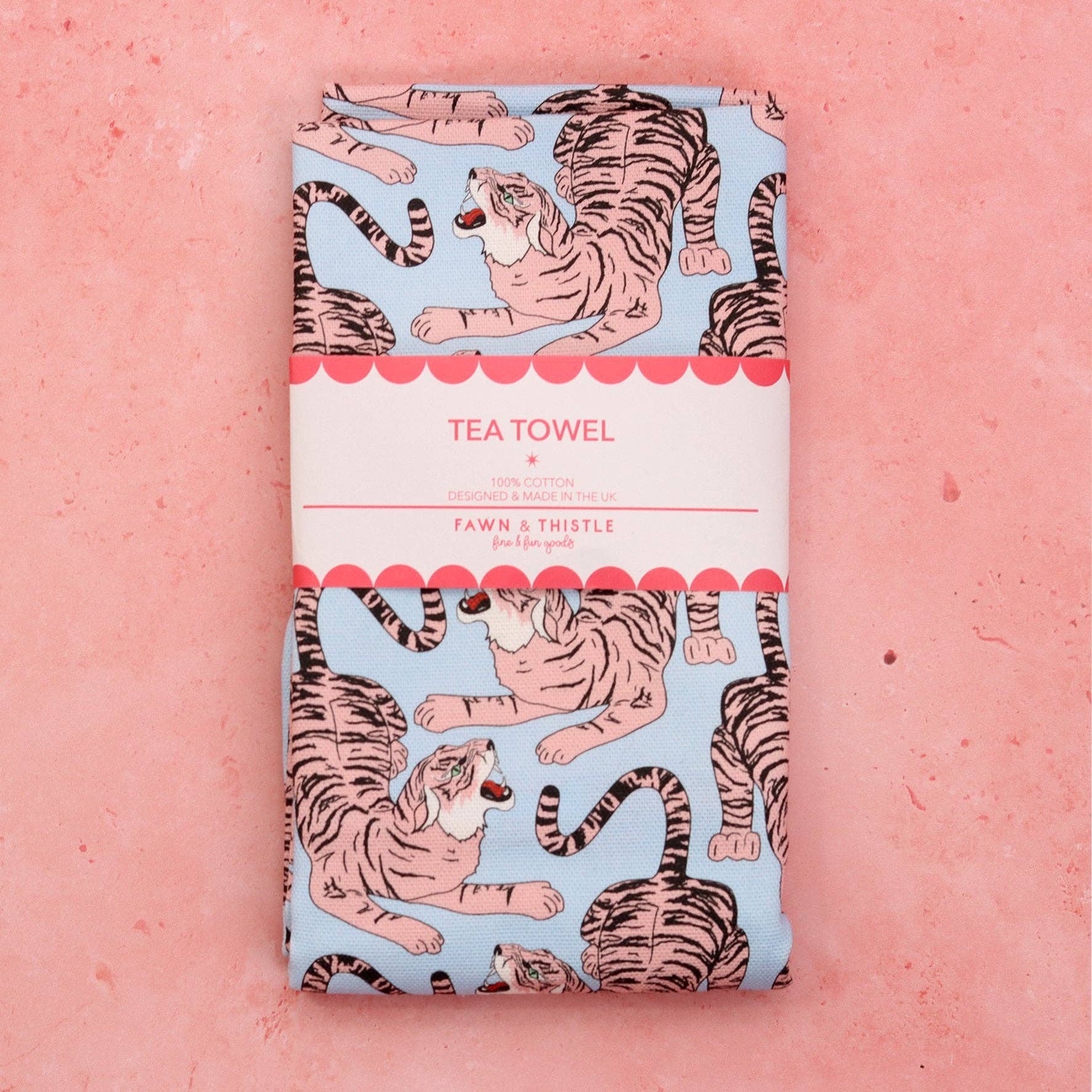 Growling Tiger Tea Towel | 100% Cotton Dish Towel