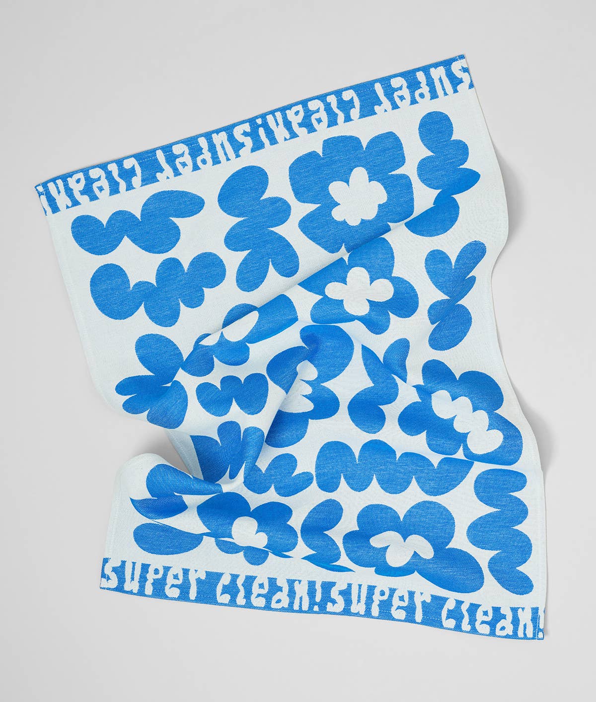 Tea Towel Super Clean Blue