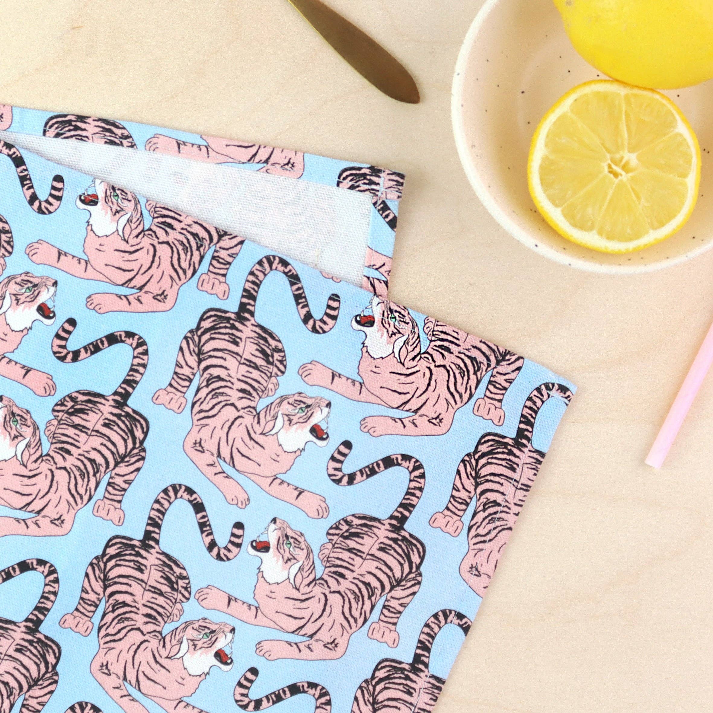 Growling Tiger Tea Towel | 100% Cotton Dish Towel