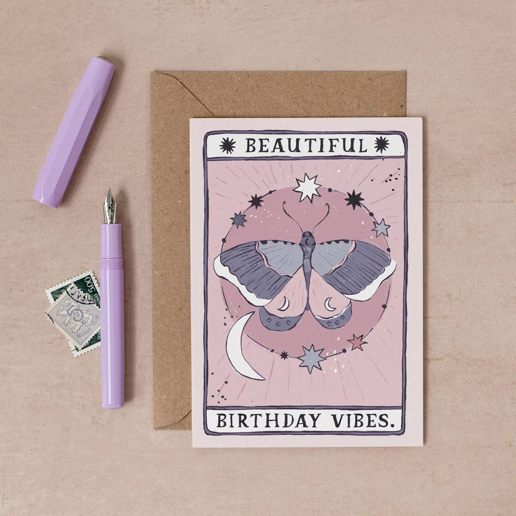 Card Moth Birthday Vibes