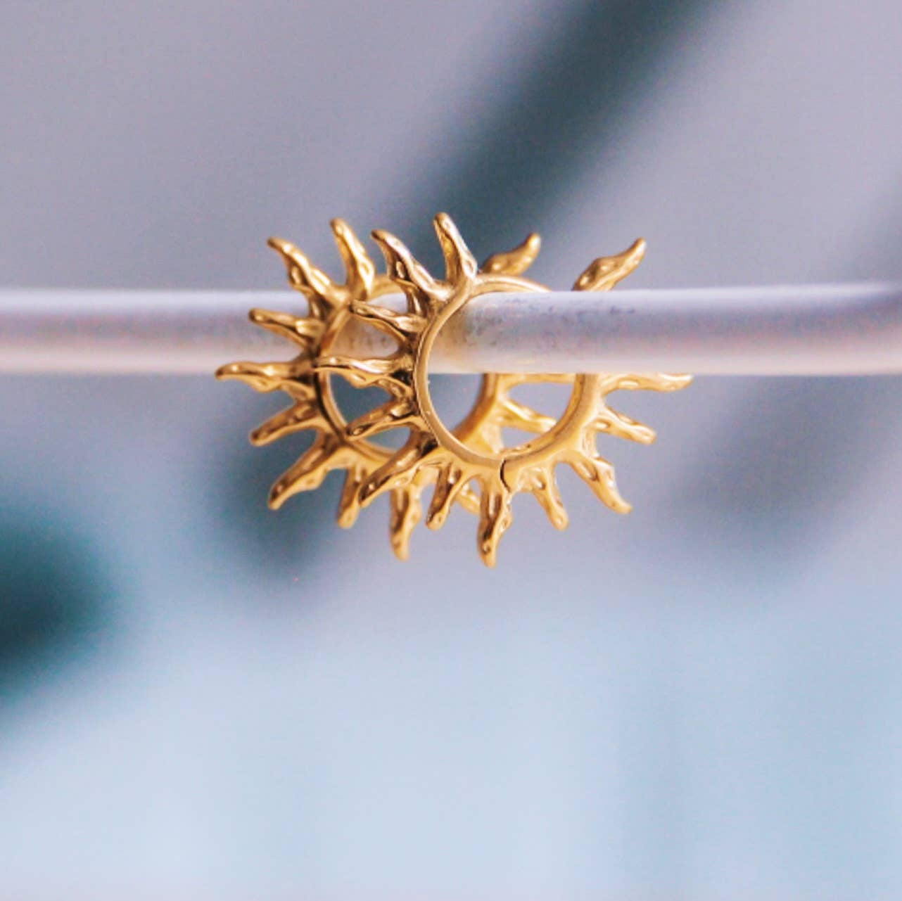 Earrings Abstract Sun