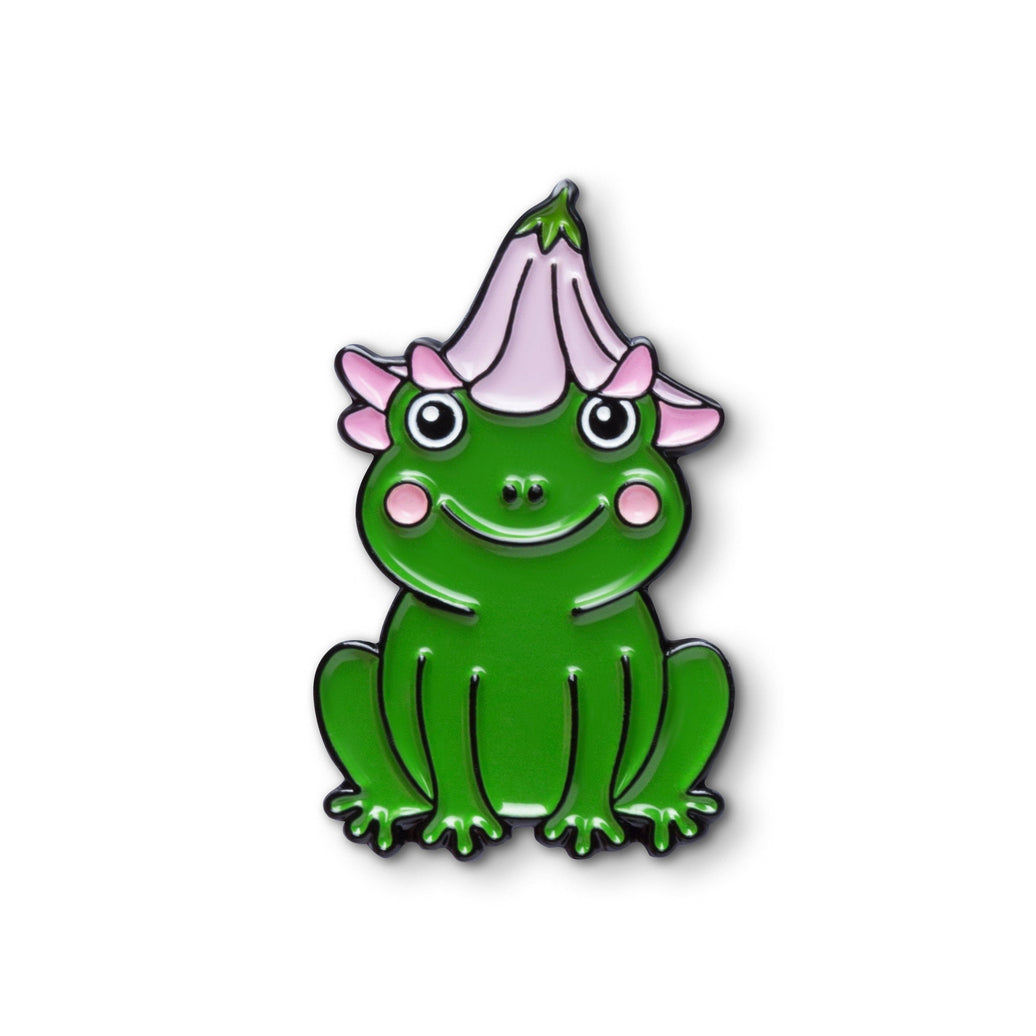 Enamel Pin "Frog With A Flower Hat"
