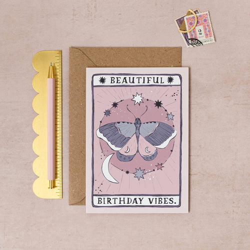 Card Moth Birthday Vibes