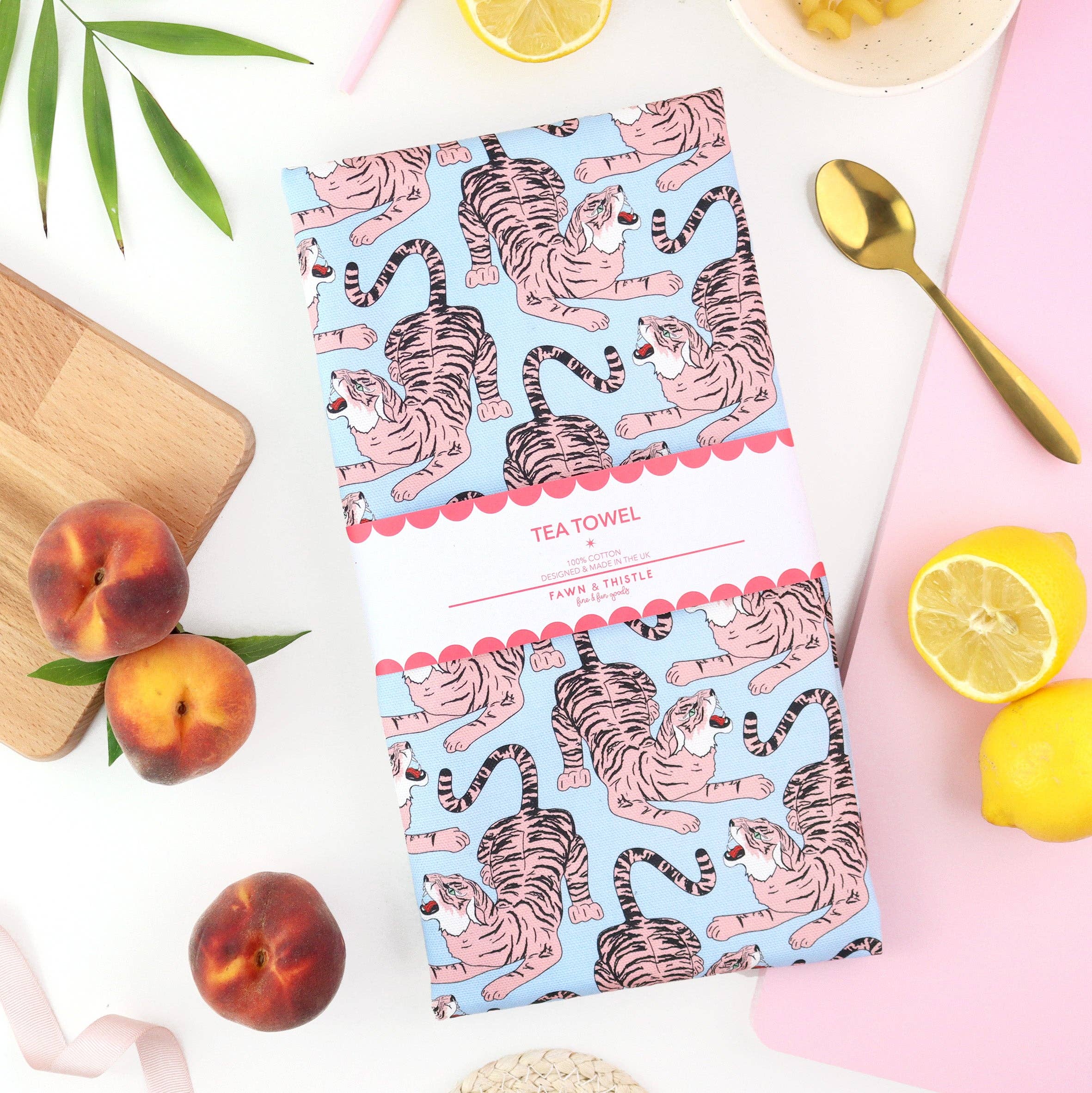 Growling Tiger Tea Towel | 100% Cotton Dish Towel