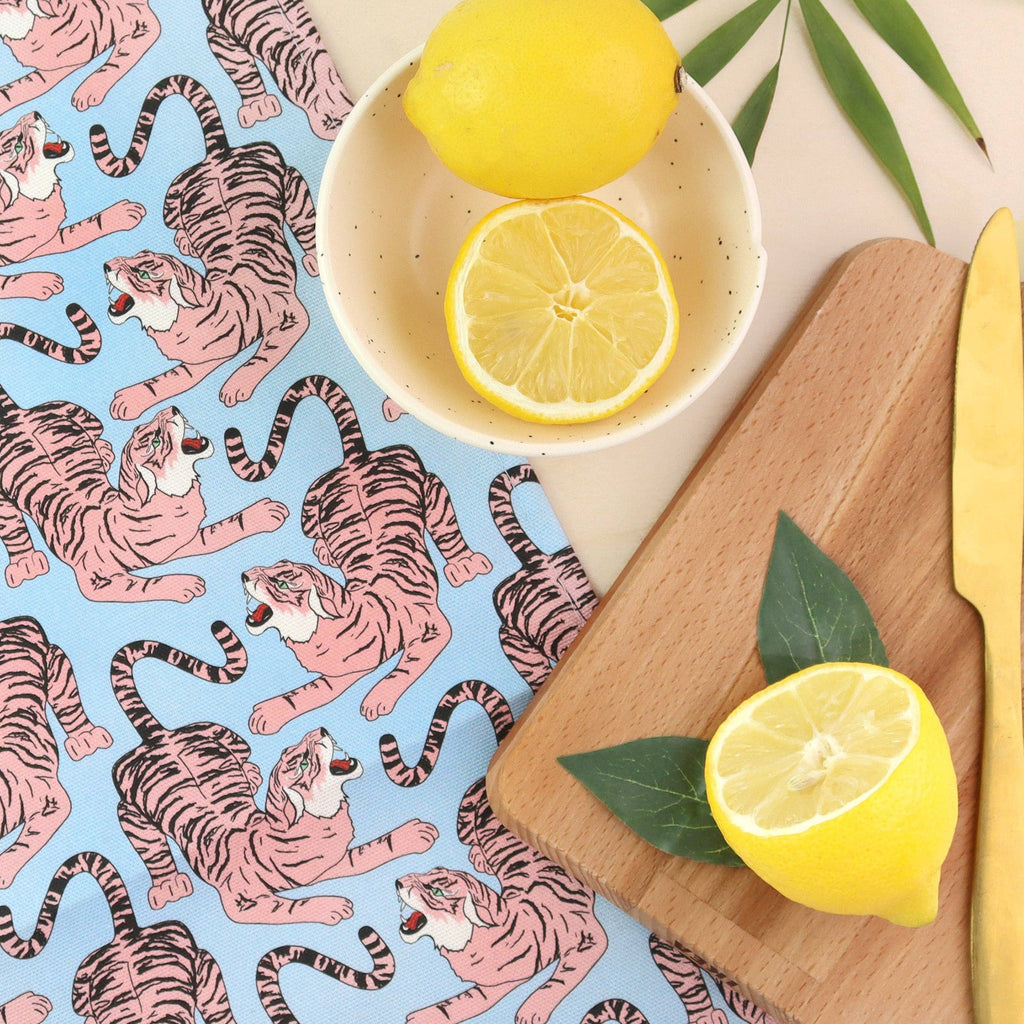 Growling Tiger Tea Towel | 100% Cotton Dish Towel