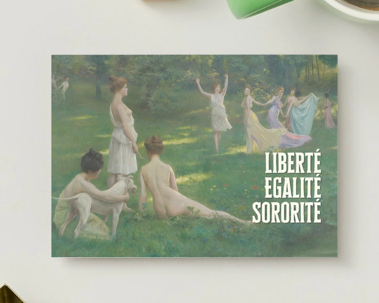 Postkarte Liberté Égalité Sororité
