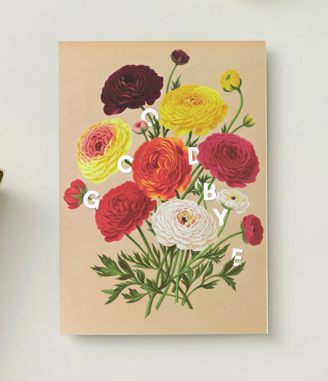 Postkarte Goodbye