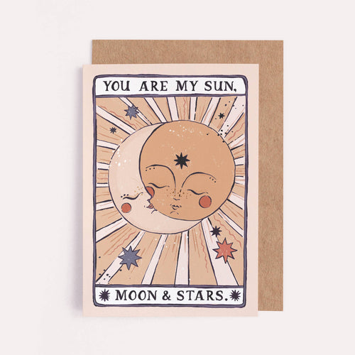Card Sun, Moon & Stars