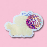 Glitter sticker: Bitch please
