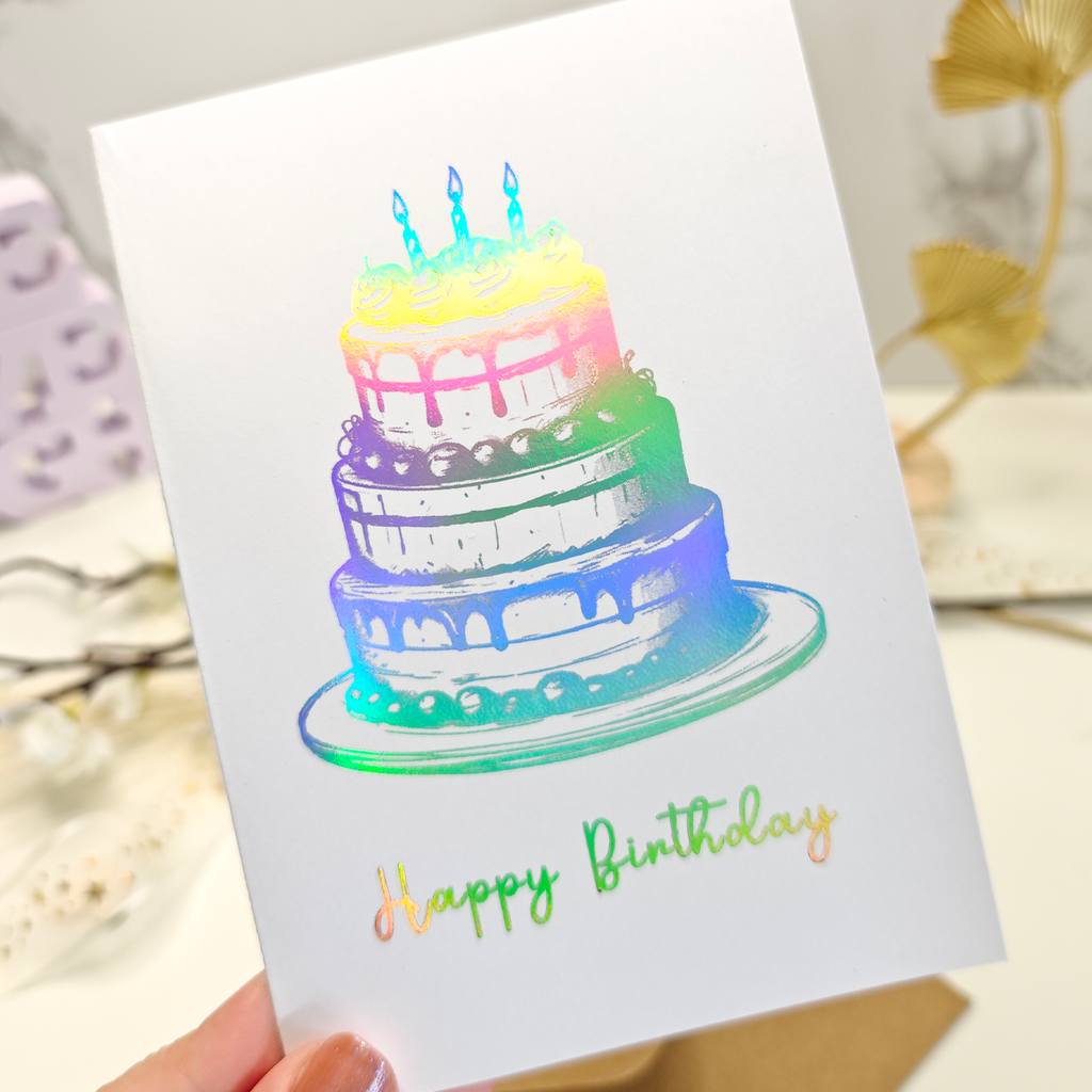 Happy Birthday Cake Card