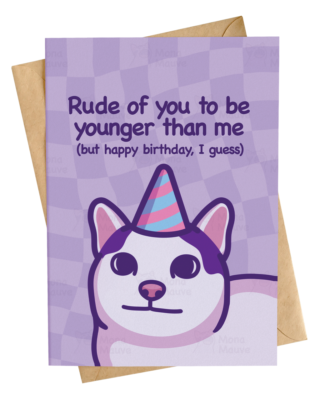 Rude of You to Be Younger | Cat Birthday Card
