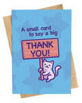 A Small Card to Say a Big Thank You | Cute Thank You Card