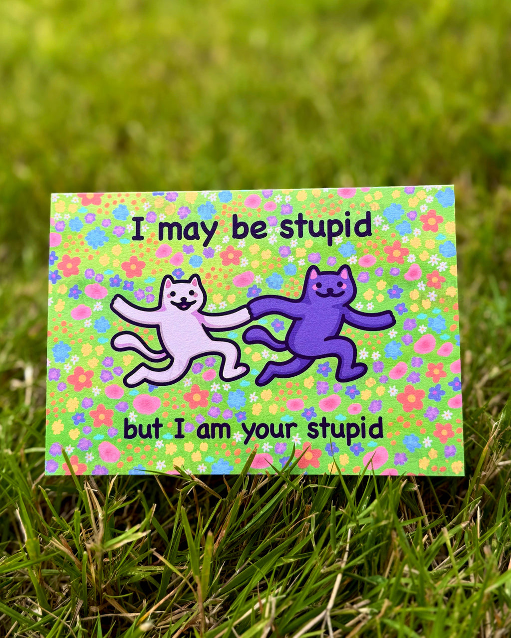Funny Cat Card | I Am Your Stupid