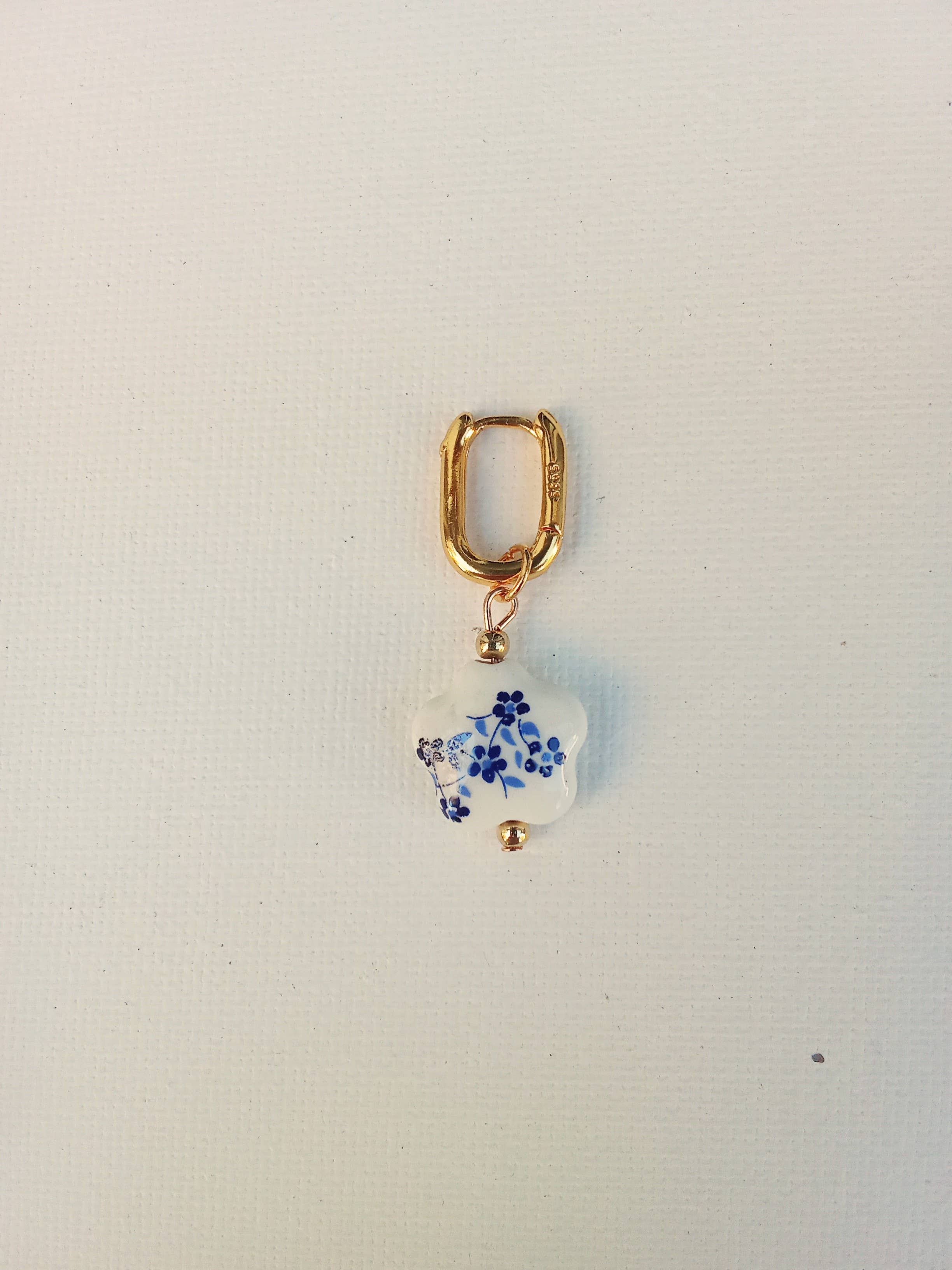 Keramikohrringe: Blume