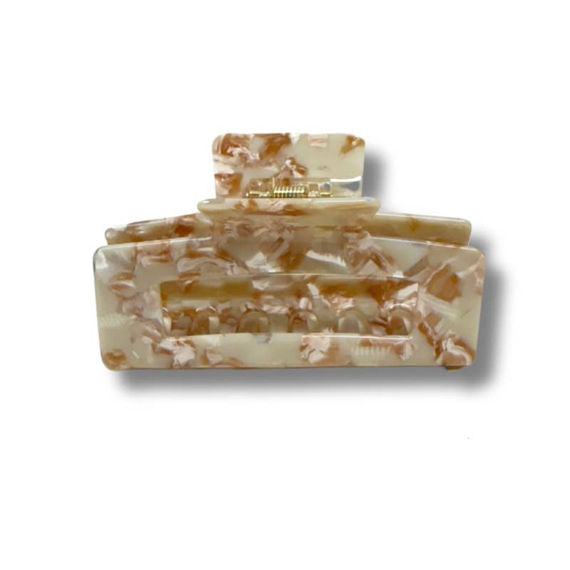 Hair Clip - Colourclaw L "Marble Beige"