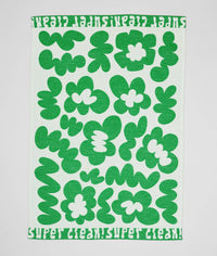 Tea Towel Super Clean Green