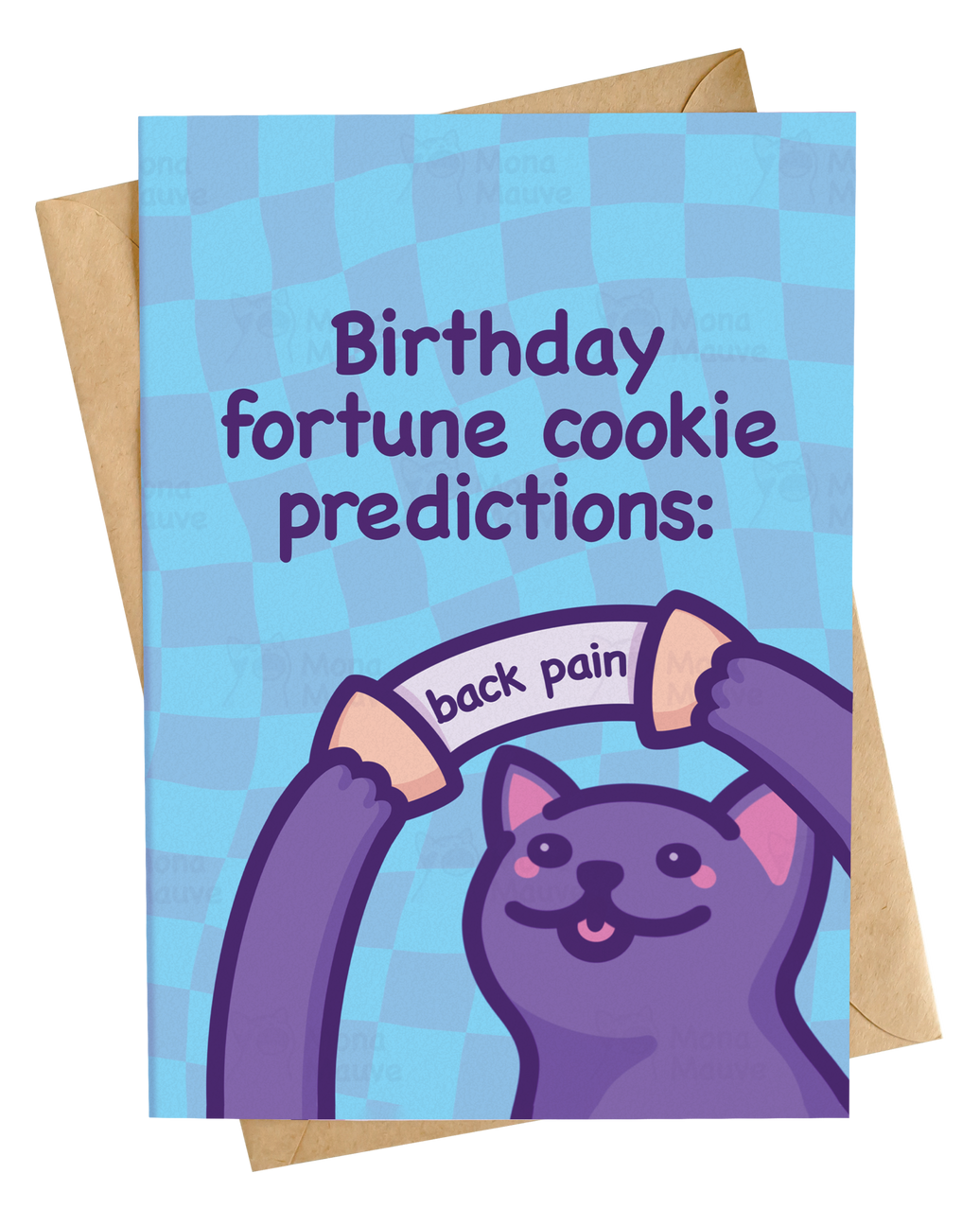 Card: Fortune Cookie Says Back Pain