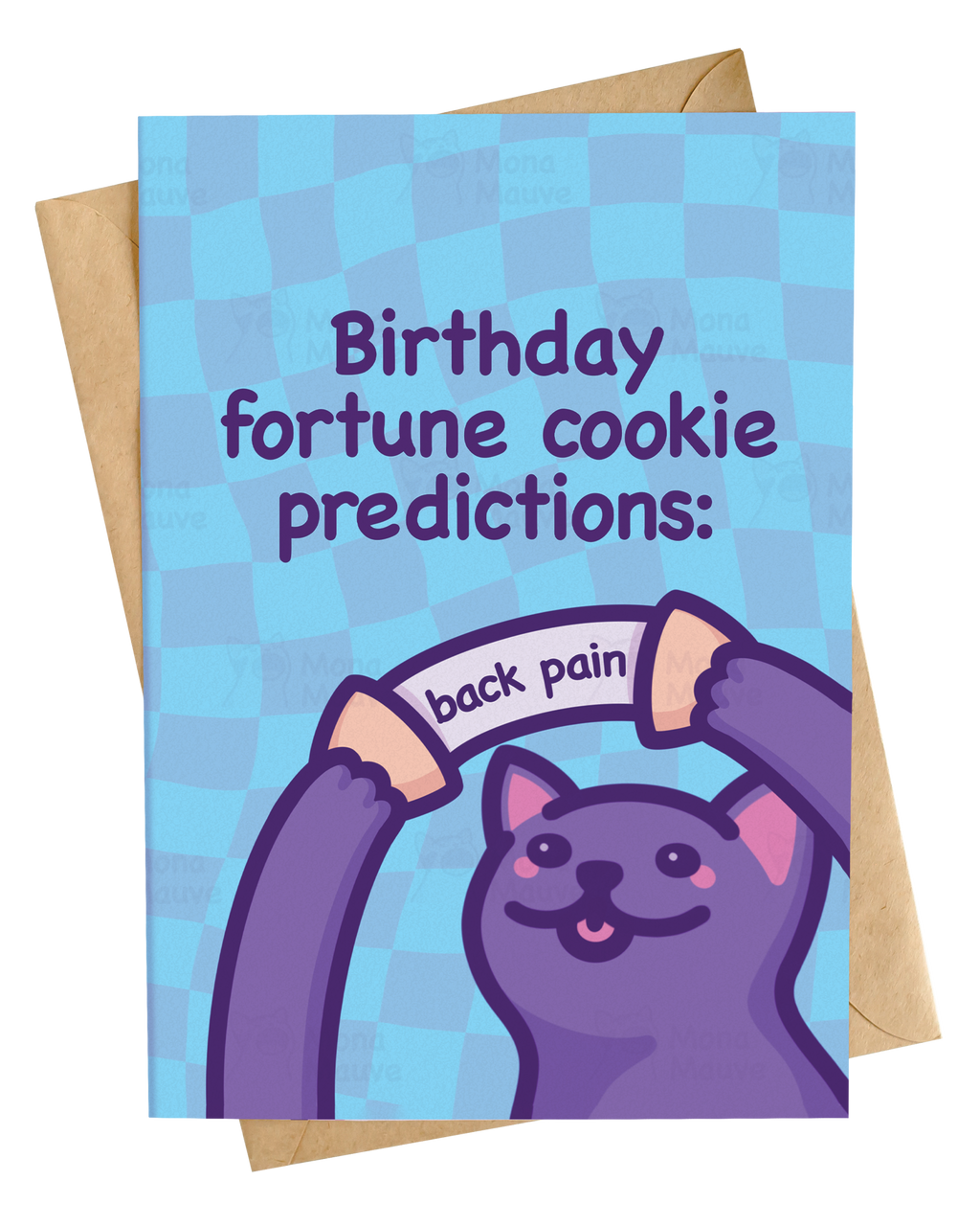 Card: Fortune Cookie Says Back Pain