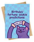 Card: Fortune Cookie Says Back Pain