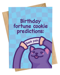 Card: Fortune Cookie Says Back Pain