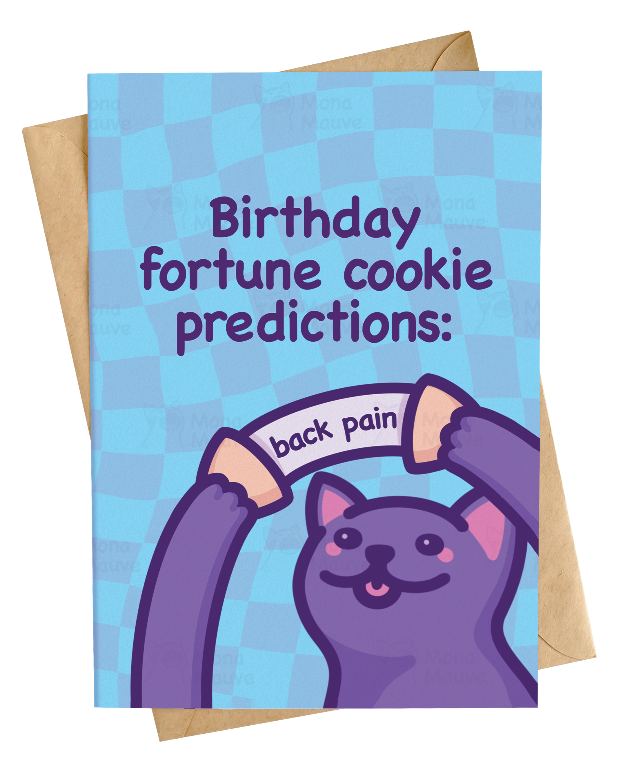 Card: Fortune Cookie Says Back Pain